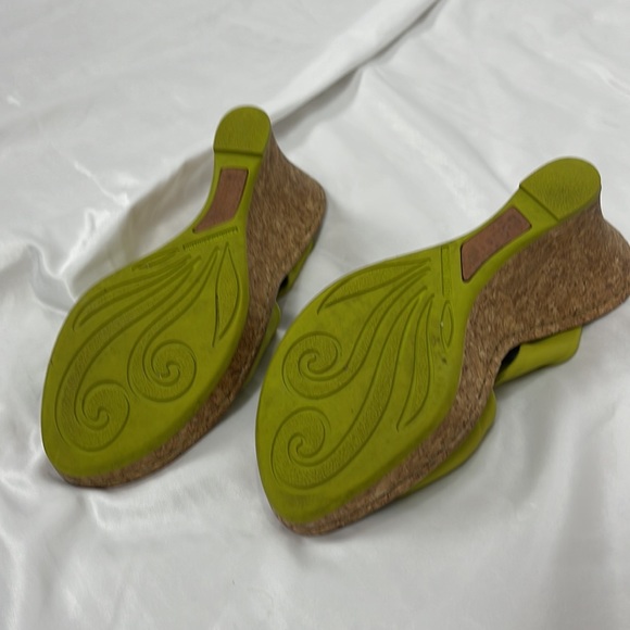 Born lime green cork wedges - Picture 3 of 6